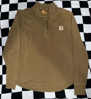 Carhartt Men's Force Relaxed Fit Mock Neck Half-Zip Pocket T-Shirt